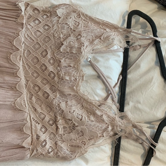 Lush maxi dress with lace top - Picture 3 of 4